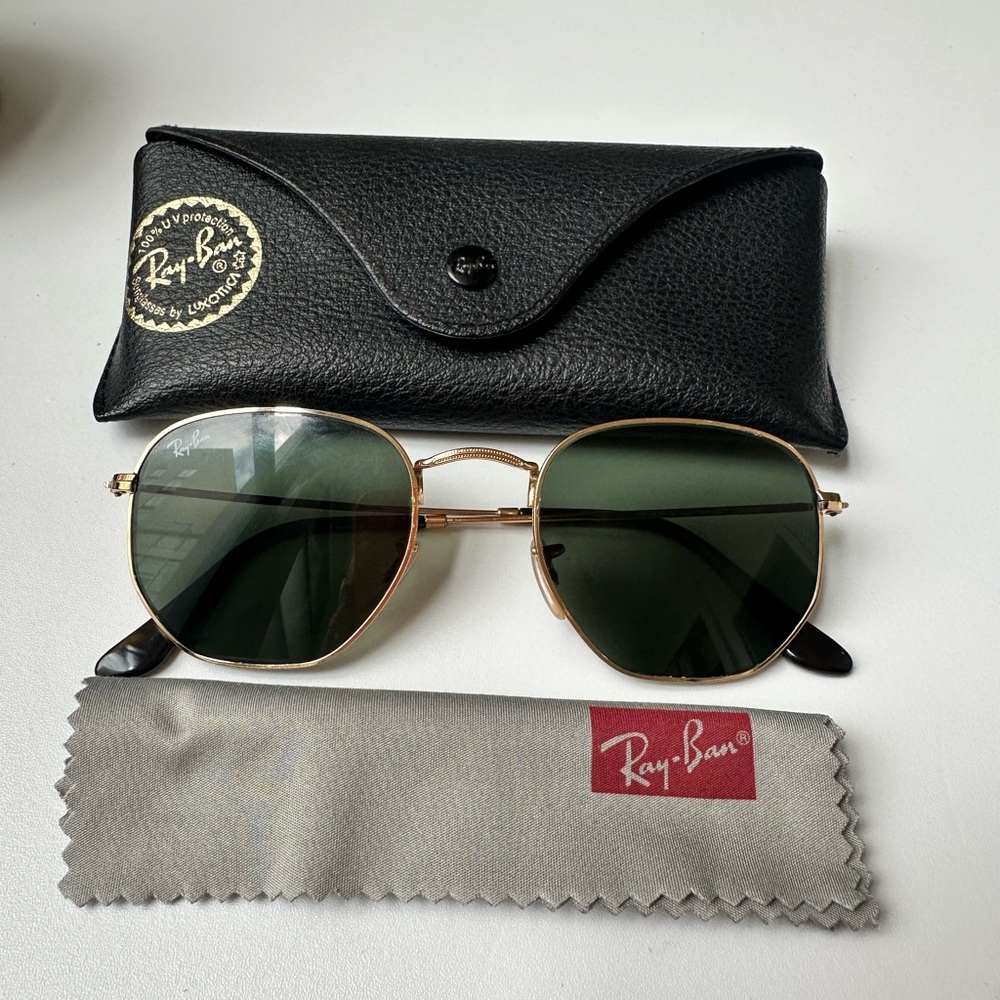 Hexagonal Flat Lens Sunglasses